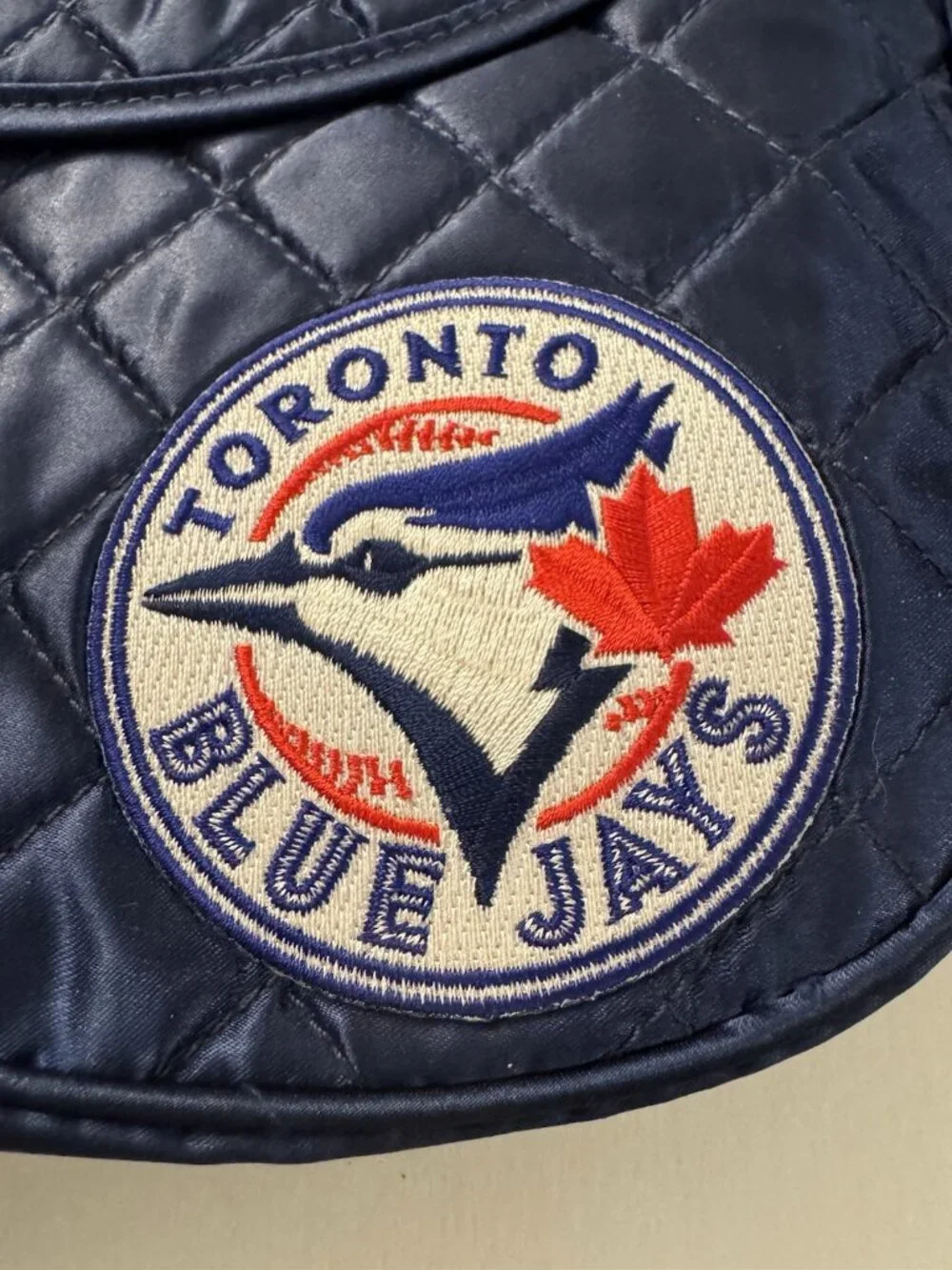 NBA Toronto Blue Jays Baseball Blue Quilted Bag Shoulder Strap Purse B36